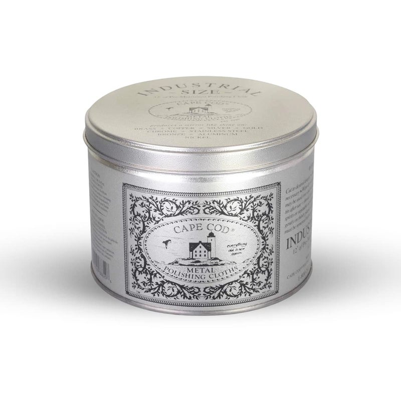 Cape Cod Metal Polishing Cloths Industrial Size Tin 9 Ounces - Image 1